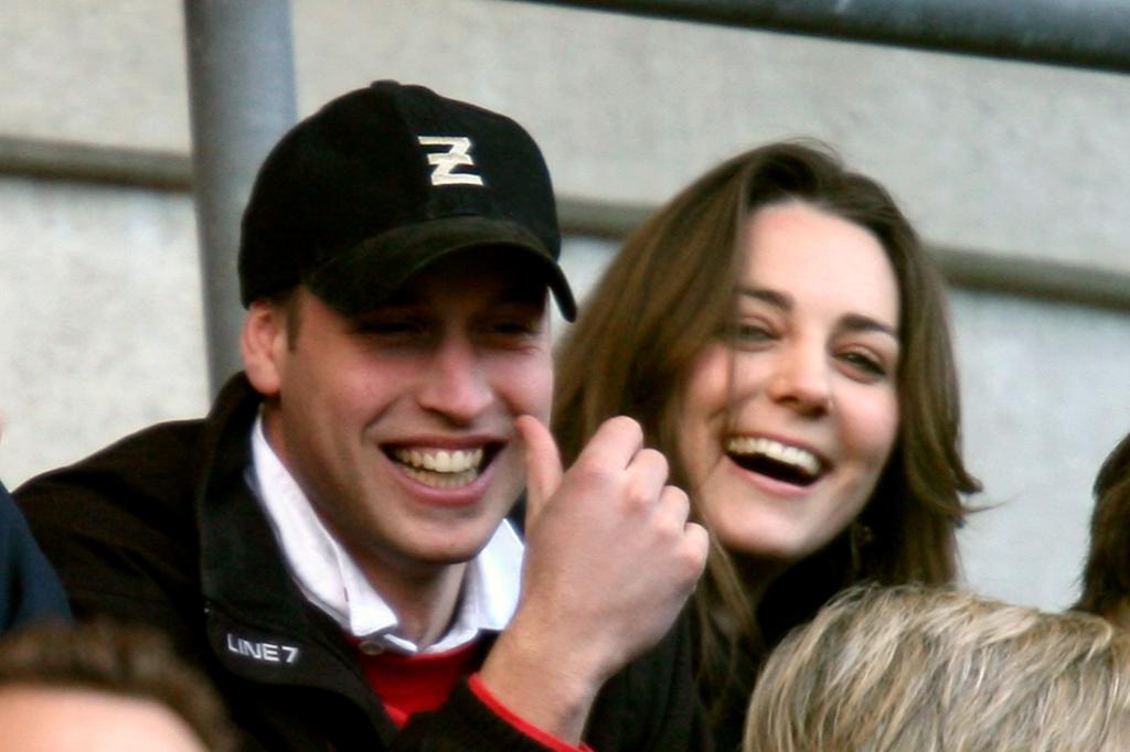 Kate Middleton and Prince William laughing.