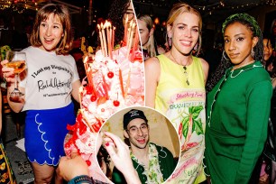 Guests at Rachel Antonoff's 15th anniversary party