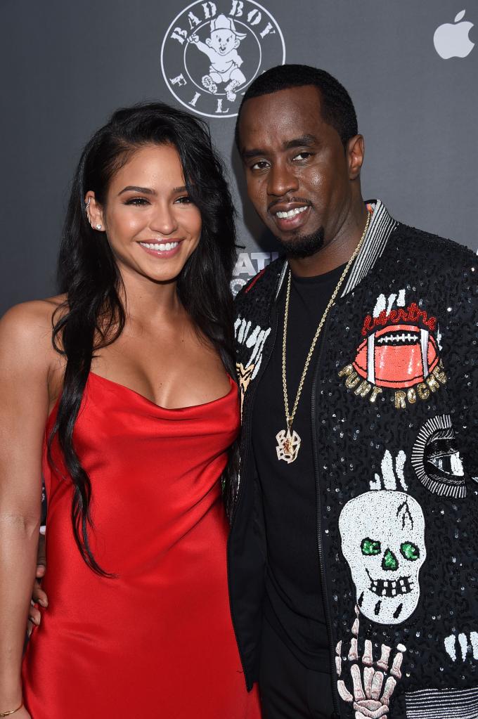 Cassie and Sean "Diddy" Combs at a 2017 film premiere.