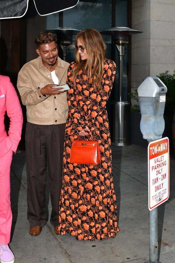 Jennifer Lopez floral dress