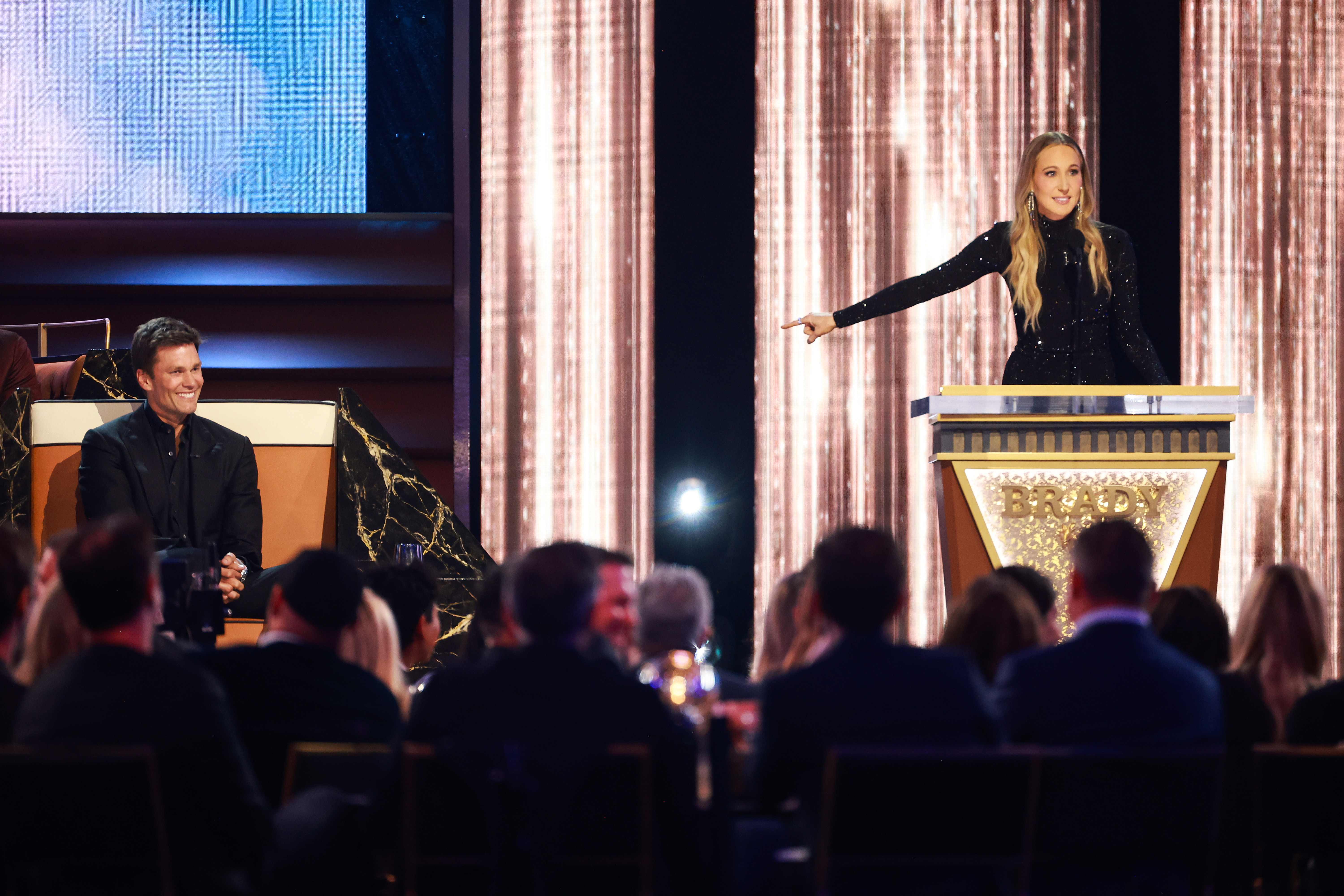 Tom Brady and Nikki Glaser