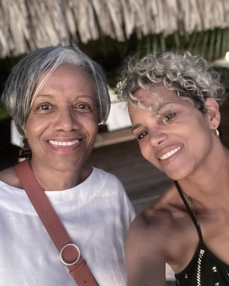 Halle Berry beams with mother-in-law DJ.