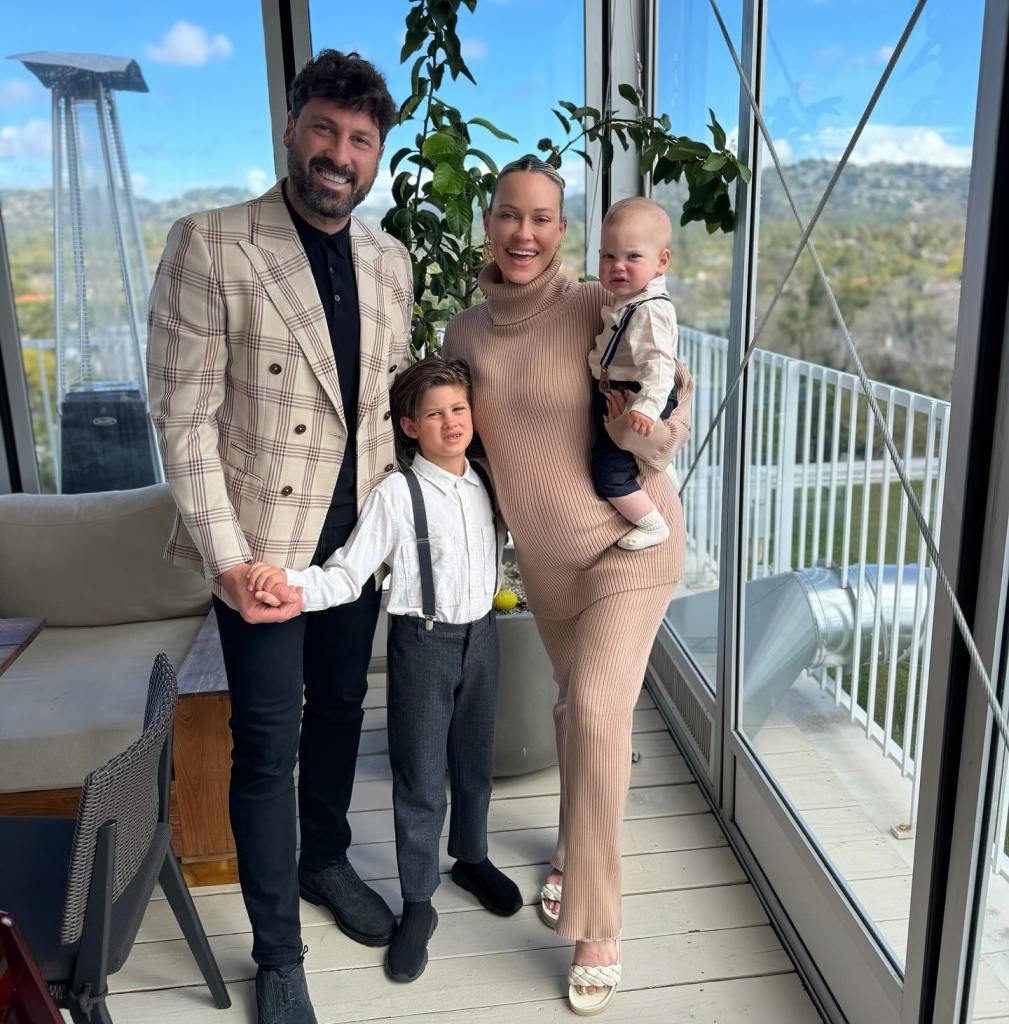 Peta Murgatroyd and Maksim Chmerkovskiy with their two eldest sons