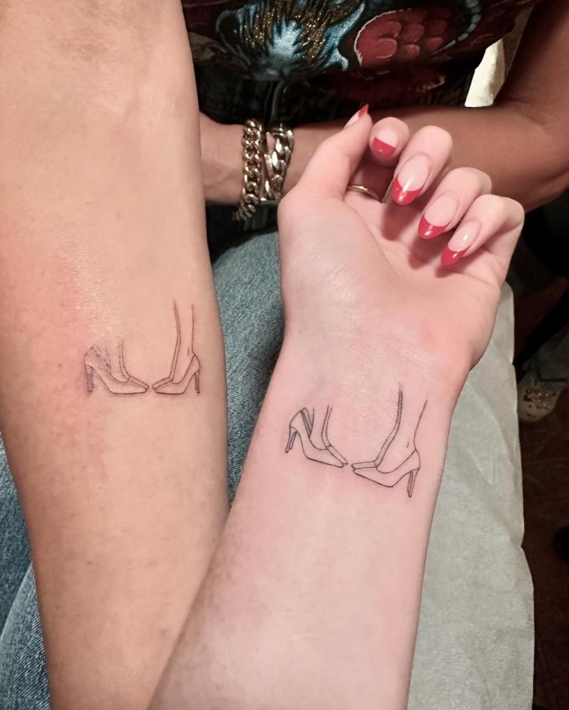 Brooke Shields and daughter Grier Henchy's tattoos