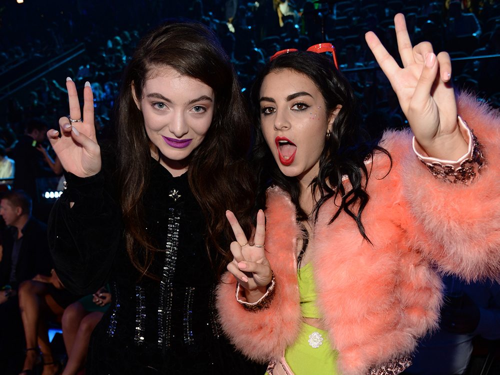 A photo of Charli XCX and Lorde