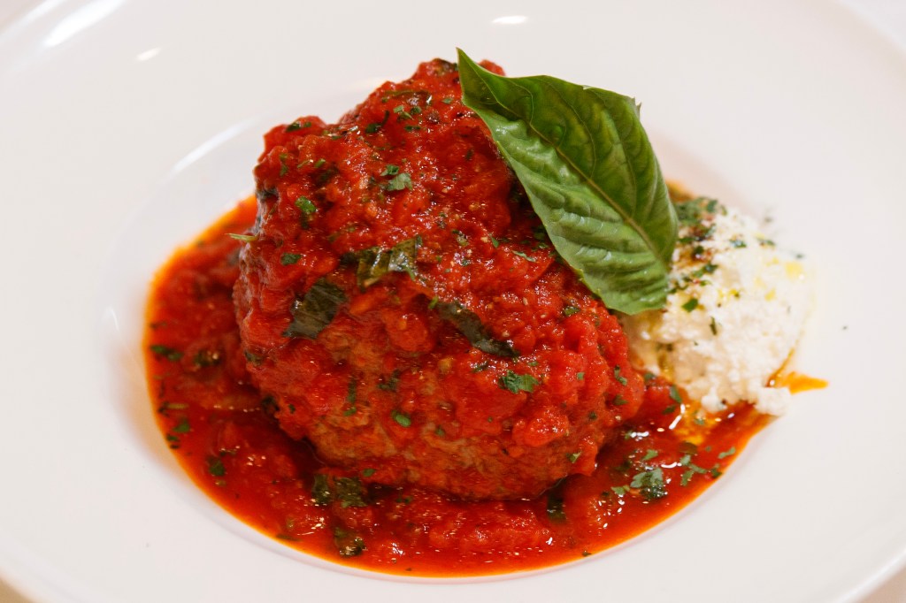The meatball at Fresco by Scotto. 