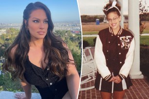 Ashley Graham now and as a teen.