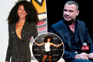 Aoki Lee Simmons and Liev Schreiber