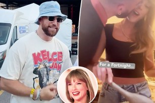 Travis Kelce and Taylor Swift.