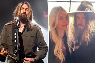 Billy Ray Cyrus and Firerose split image.