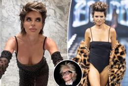 Lisa Rinna’s new blond look draws comparisons to Albert Einstein, Andy Warhol and even her own husband, Harry Hamlin