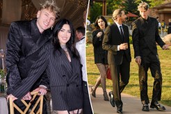 Machine Gun Kelly and Megan Fox wear coordinating suits for date night