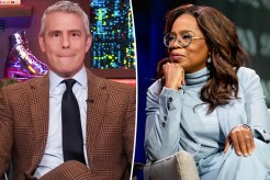 Andy Cohen and Oprah Winfrey