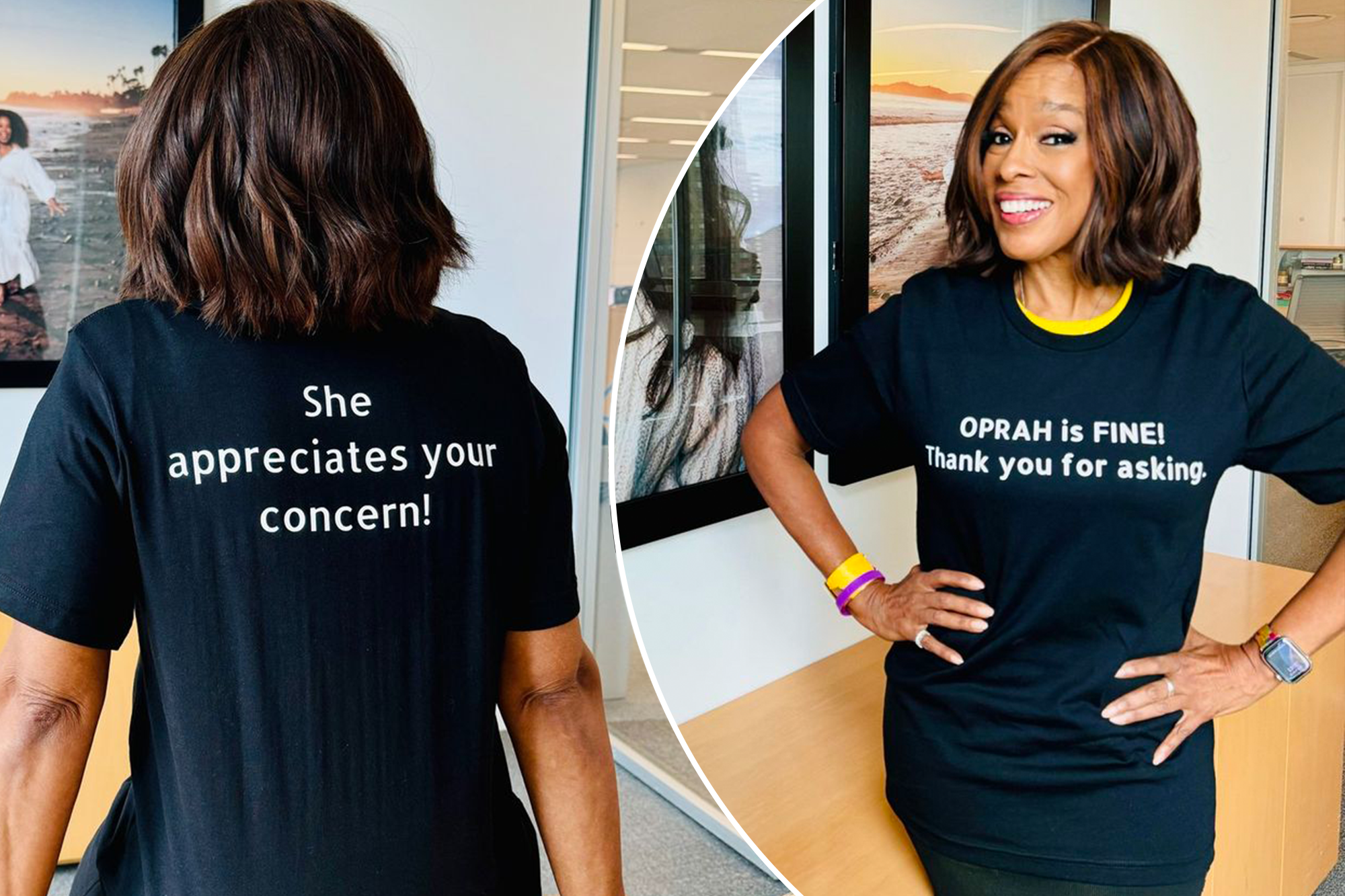 Gayle King gives cheeky update on Oprah Winfrey’s stomach flu ER visit