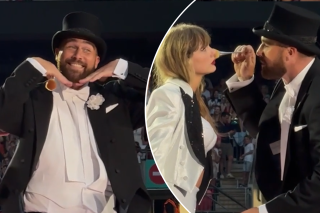 Taylor Swift brings Travis Kelce onstage as surprise guest during third London Eras Tour show