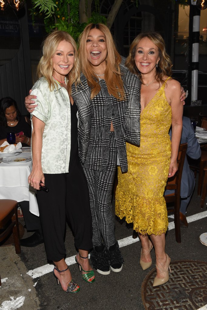 Kelly RIpa, Wendy Williams and Rosanna Scotto at Fresco by Scotto. 