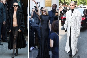 Katy Perry, Nicole Kidman and Lisa Rinna at the Balenciaga show.