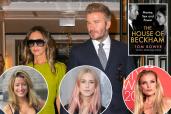 beckhams with insets of his alleged mistresses