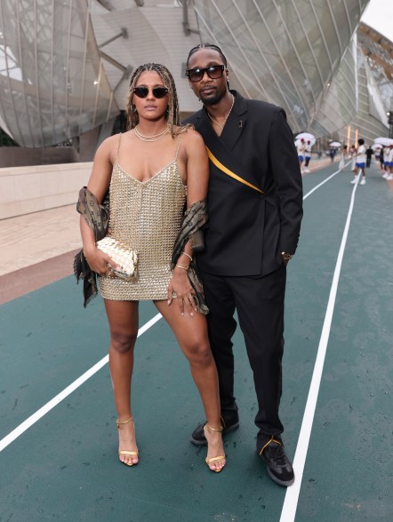 Bianca Winslow and Lanny Smith attends 'Prelude to the Olympics' at Fondation Louis Vuitton on July 25, 2024 in Paris, France.