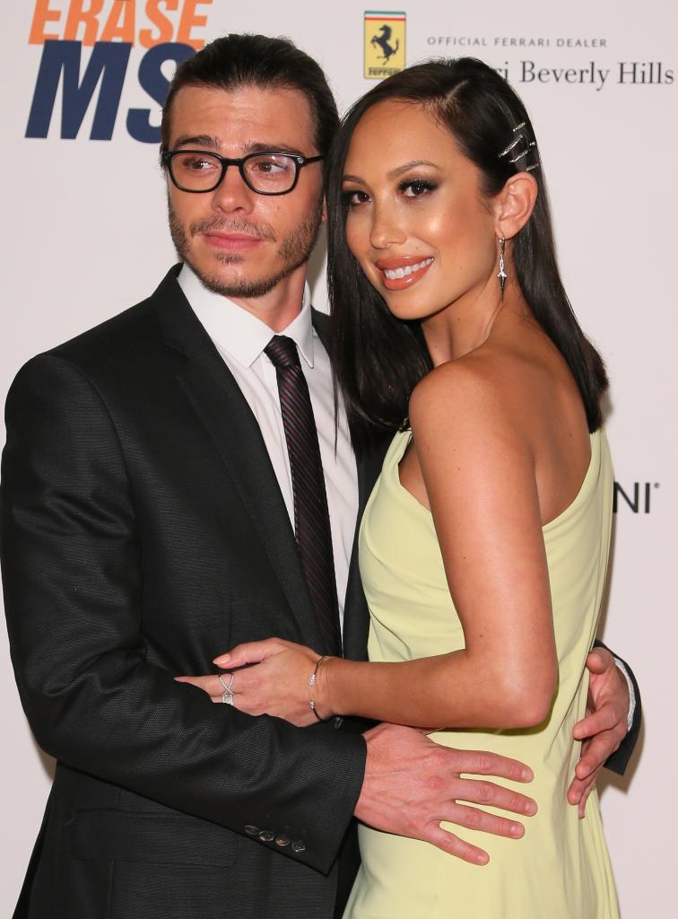 Matthew Lawrence and Cheryl Burke posing together