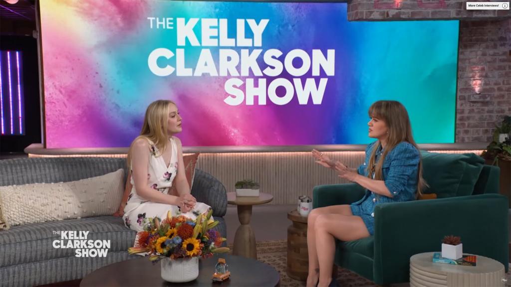 Kelly Clarkson and Dakota Fanning on "The Kelly Clarkson Show." 