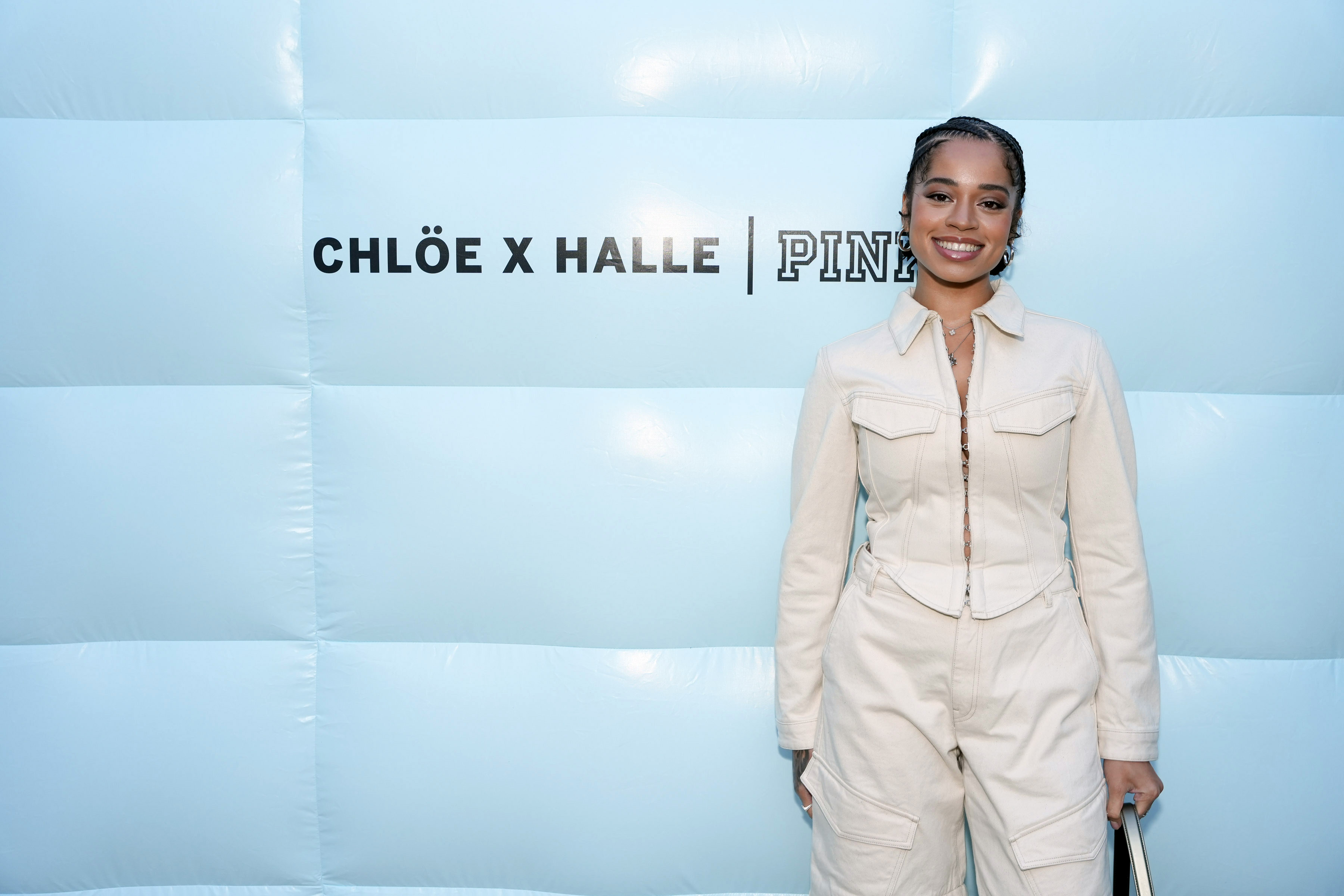 Ella Mai at the Chlöe x Halle and VS PINK Celebrate the Launch of Design Collaboration in 2023.