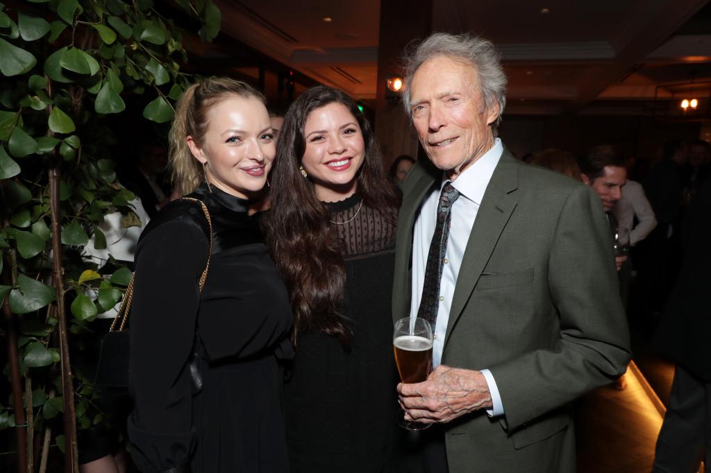 Clint Eastwood and his daughters Francesca and Morgan