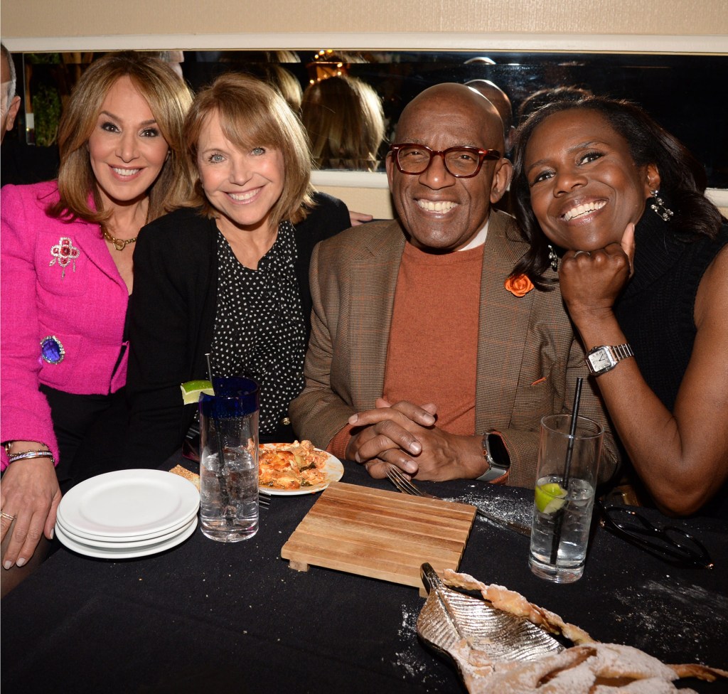 Katie Couric, Al Roker, Deborah Roberts and Rosanna Scotto at Fresco by Scotto 