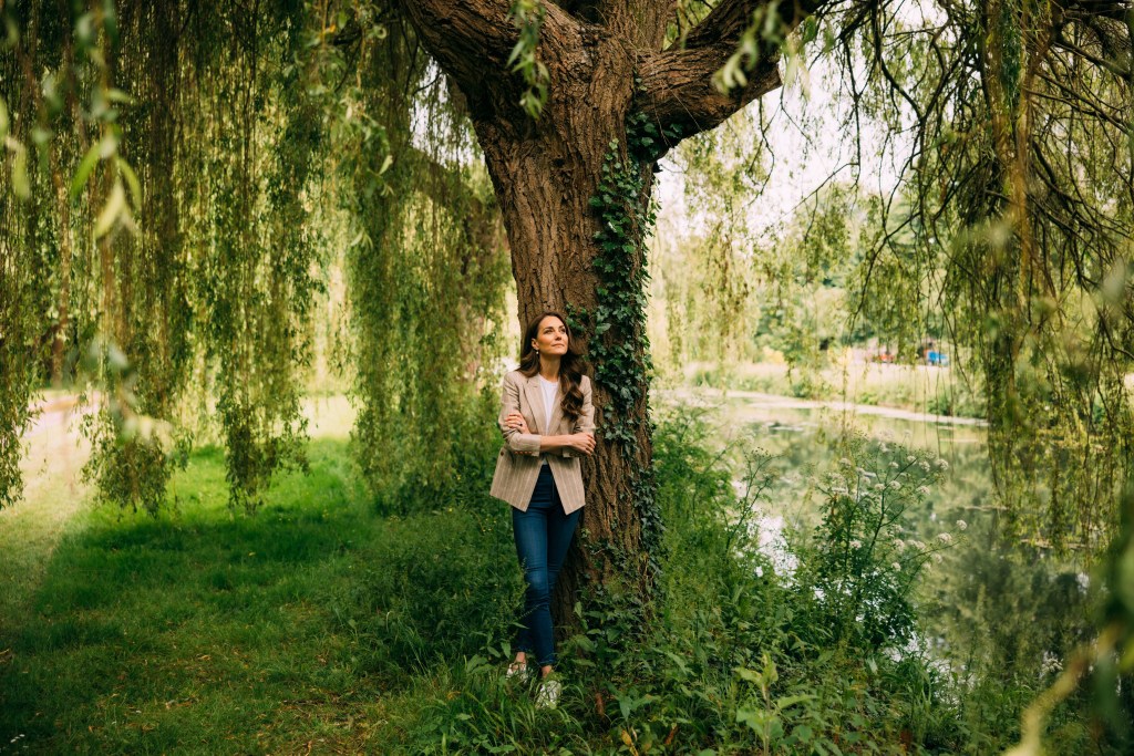 Kate Middleton in the woods