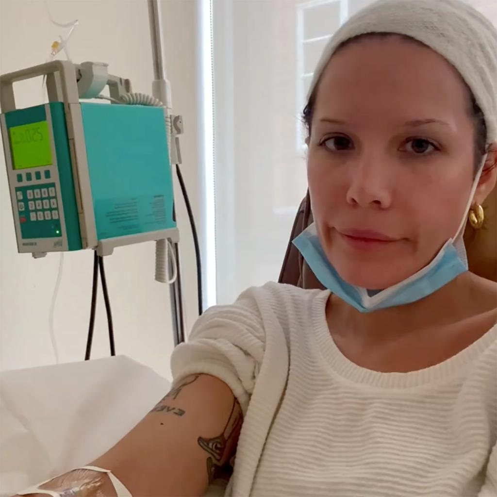 Halsey in the hospital.