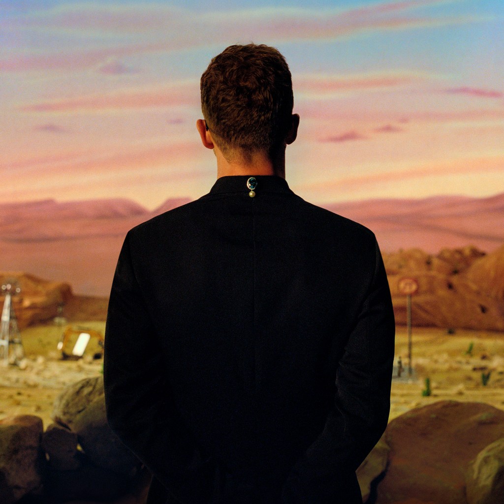 Cover of "Everything I Thought It Was" by Justin Timberlake, showing his back to the camera