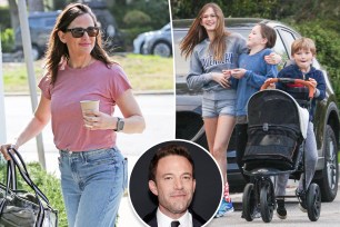 Jennier Garner, Ben Affleck and their kids