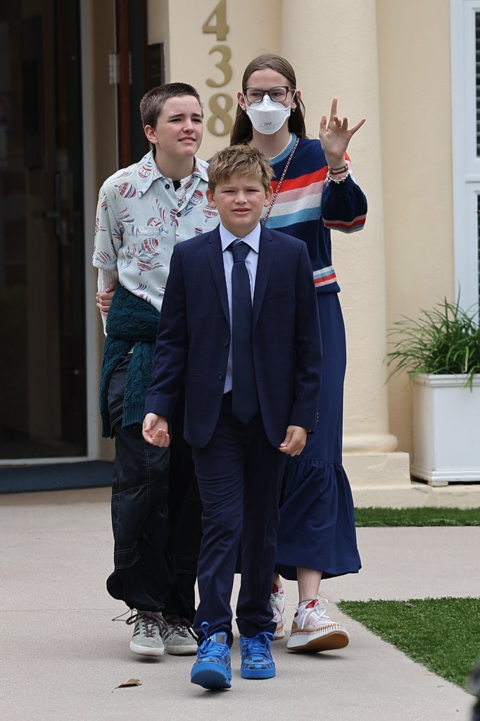 Seraphina, Samuel and Violet Affleck