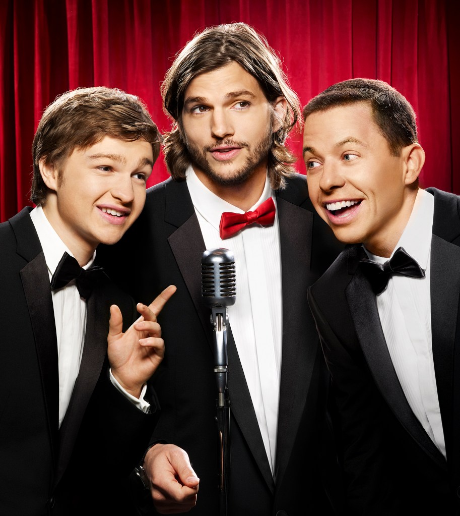 Ashton Kutcher, Jon Cryer and Angus T. Jones 