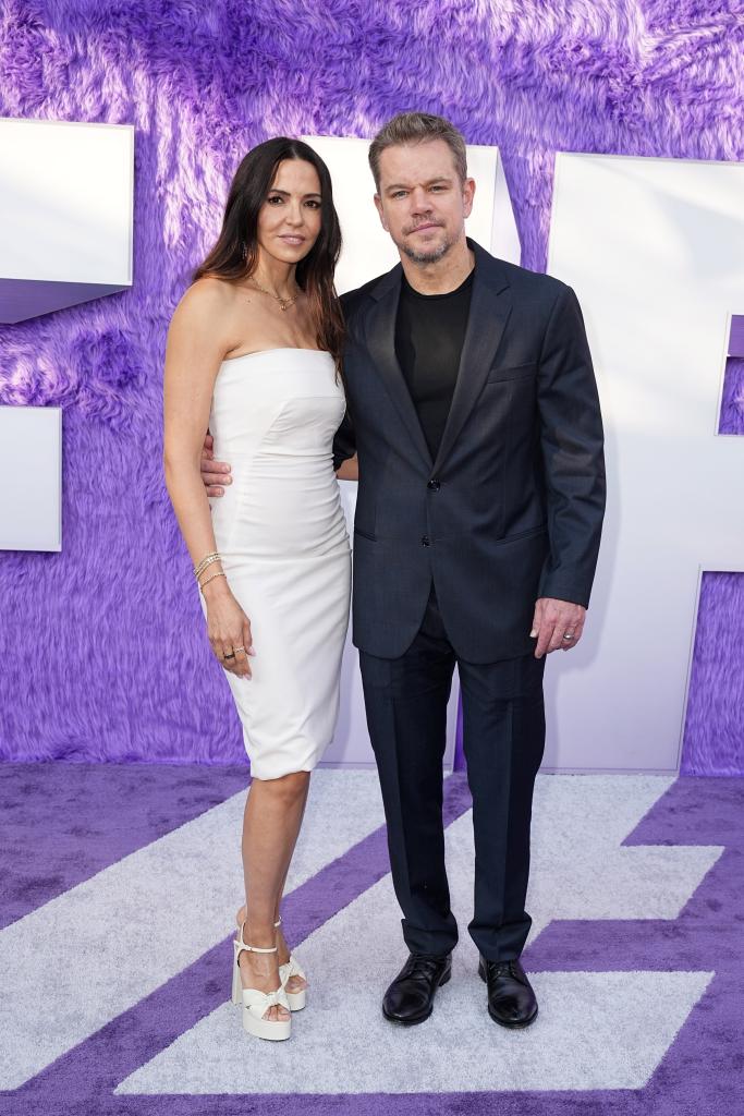 Matt Damon and Luciana Barroso