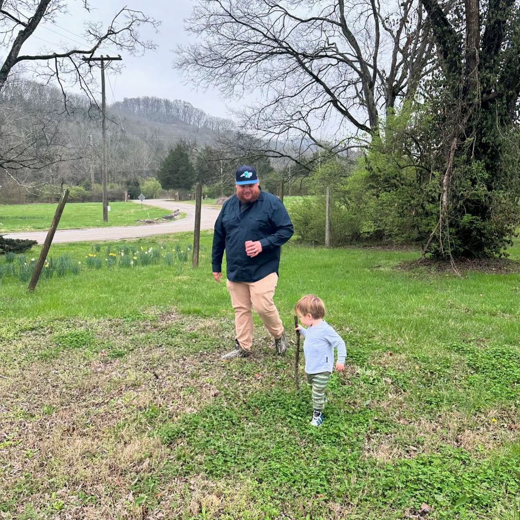 Luke Combs and son