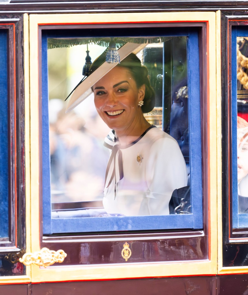 Kate Middleton at the 2024 Trooping the Colour parade. 