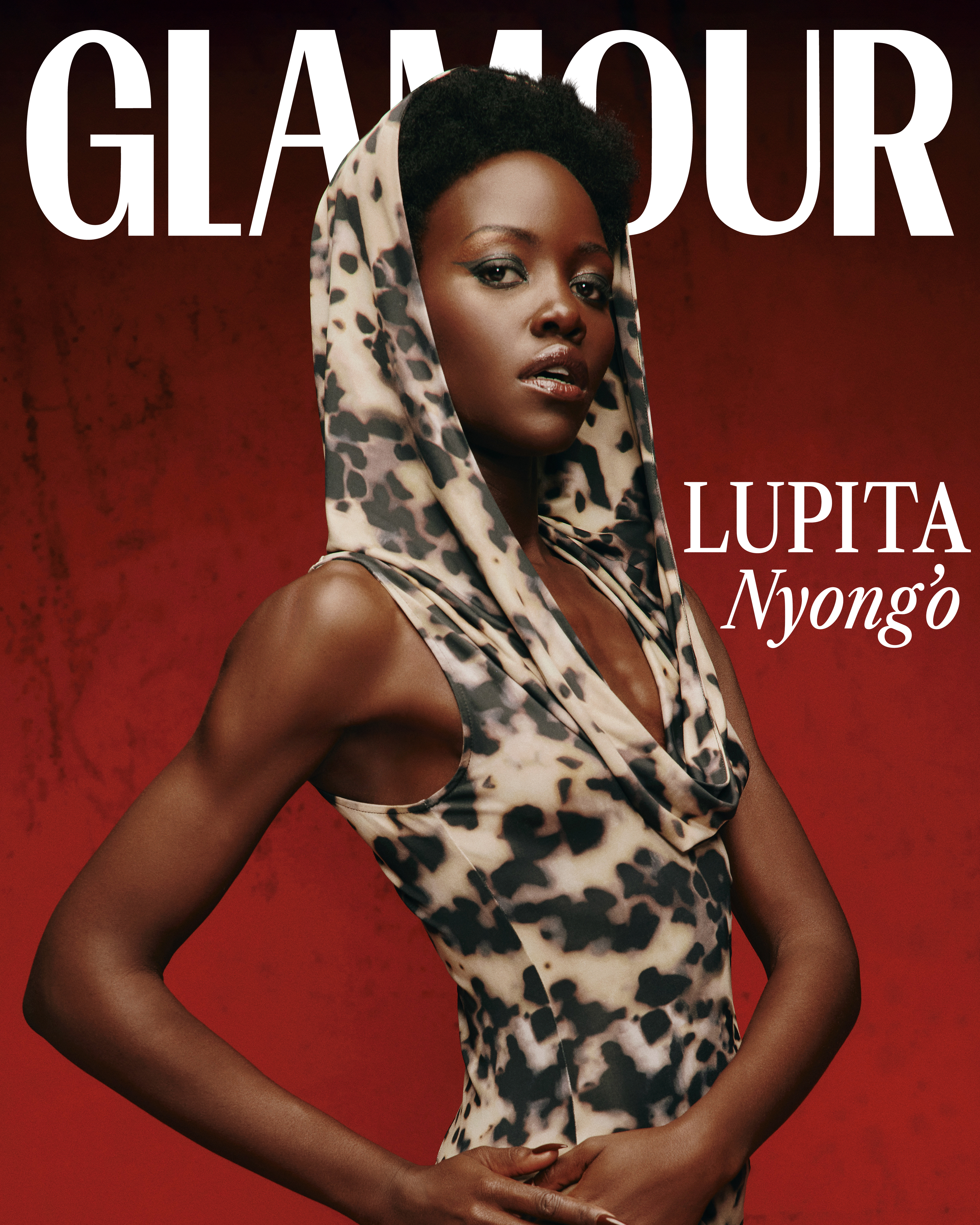Lupita Nyong'o on the Glamour magazine cover.