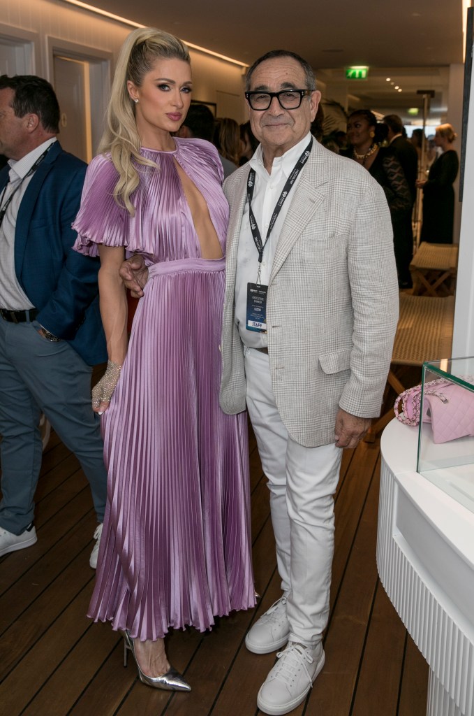 Michael Kassan and Paris Hilton