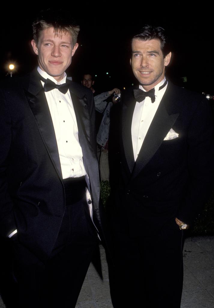 Pierce Brosnan and Christopher Brosnan