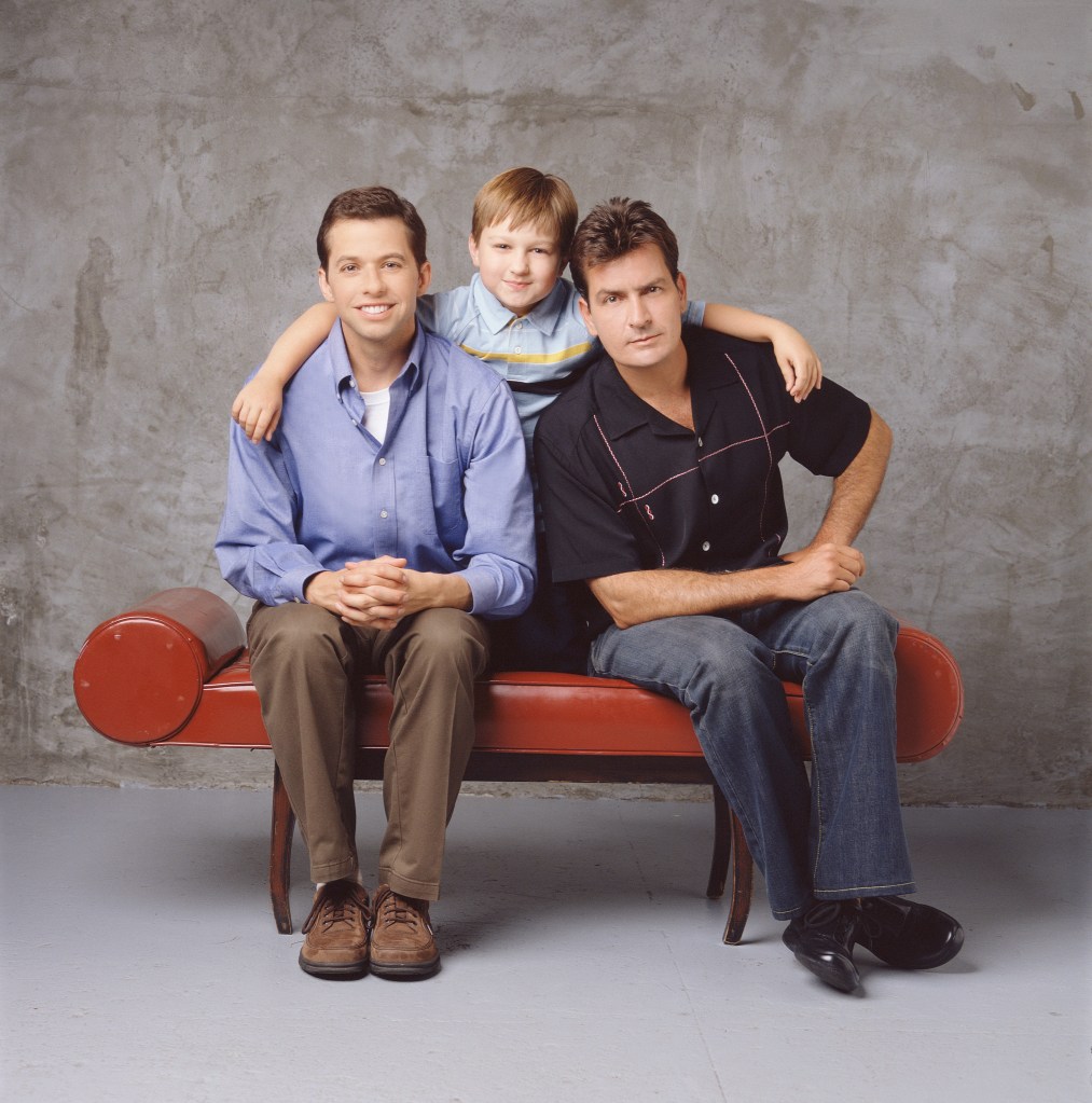 Charlie Sheen, Jon Cryer and Angus T. Jones 