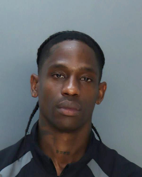 Travis Scott's mugshot