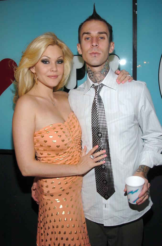 Shanna Moakler and Travis Barker