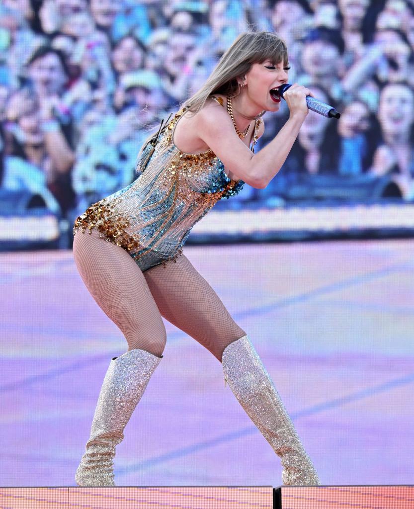 Taylor Swift performing at Eras Tour