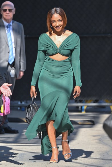 Tiffany Haddish arrives in all green