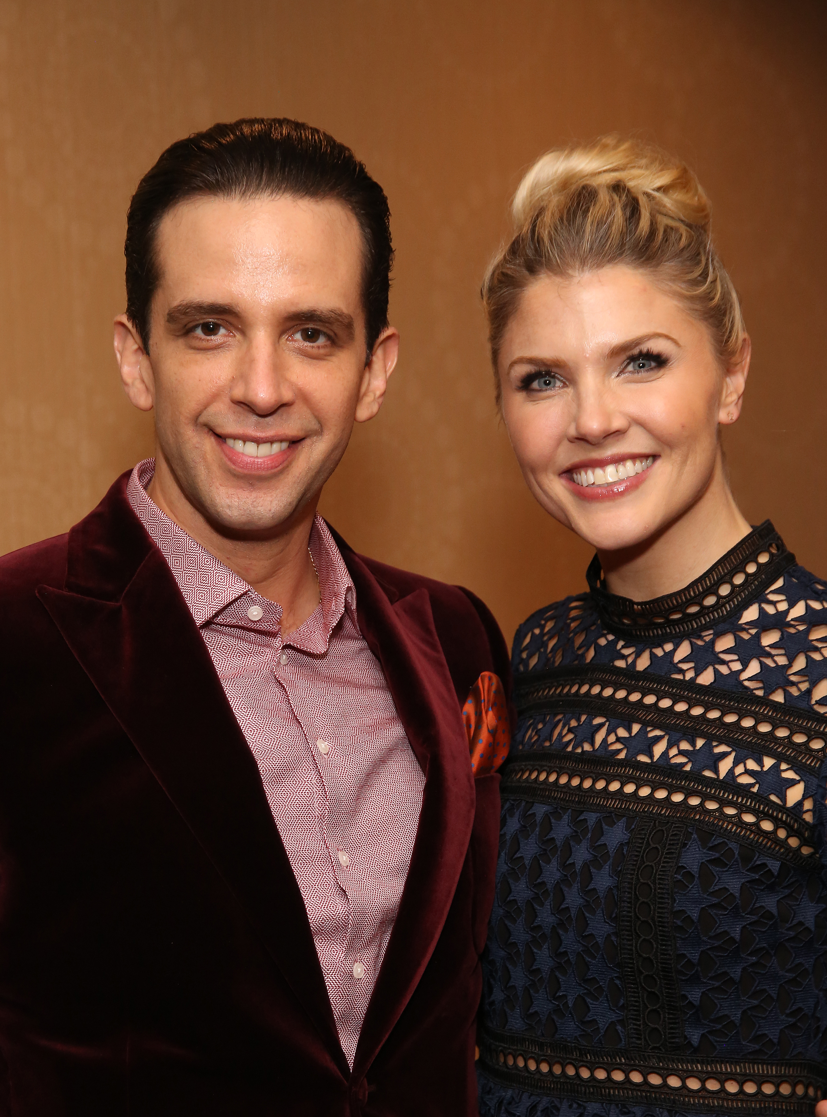 Amanda Kloots and Nick Cordero at a Broadway show in 2016.