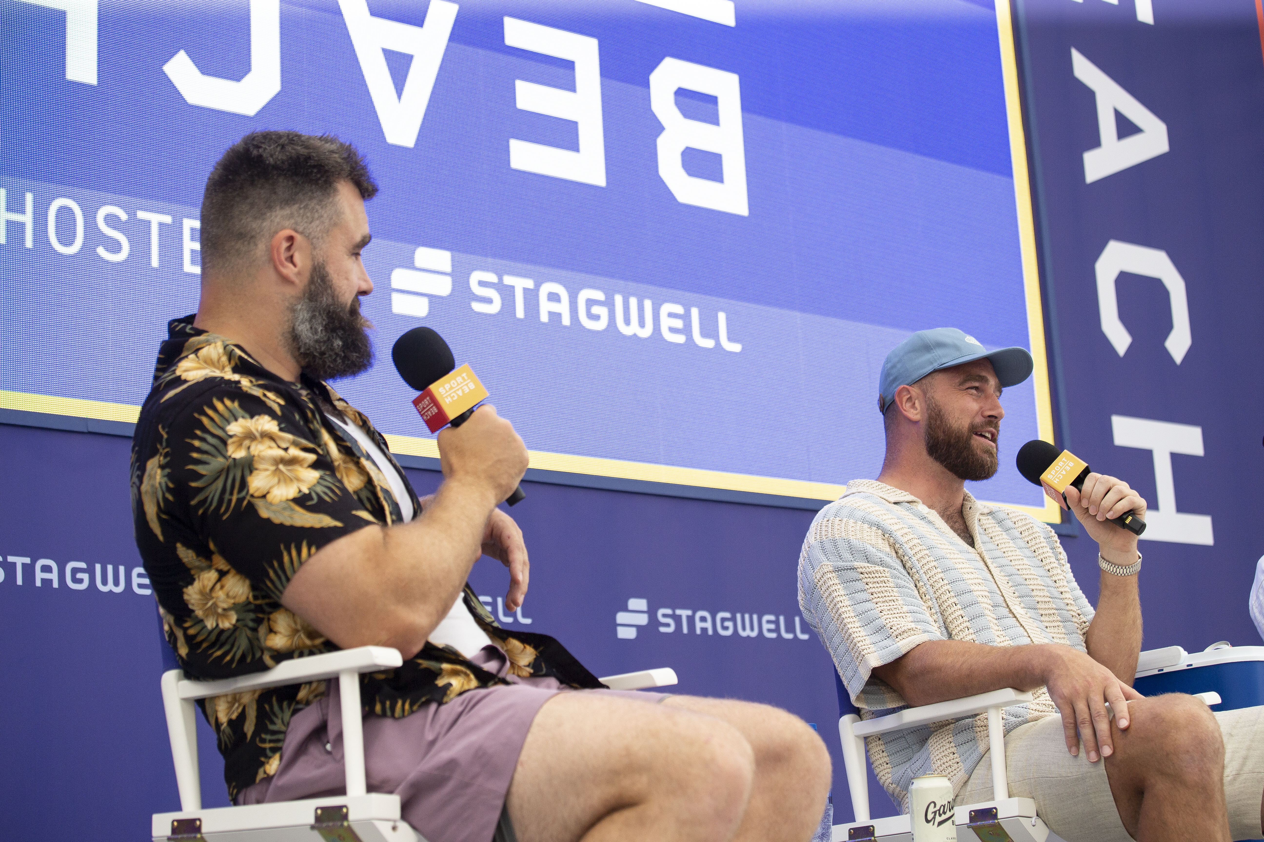 Travis Kelce and Jason Kelce at Cannes Lions