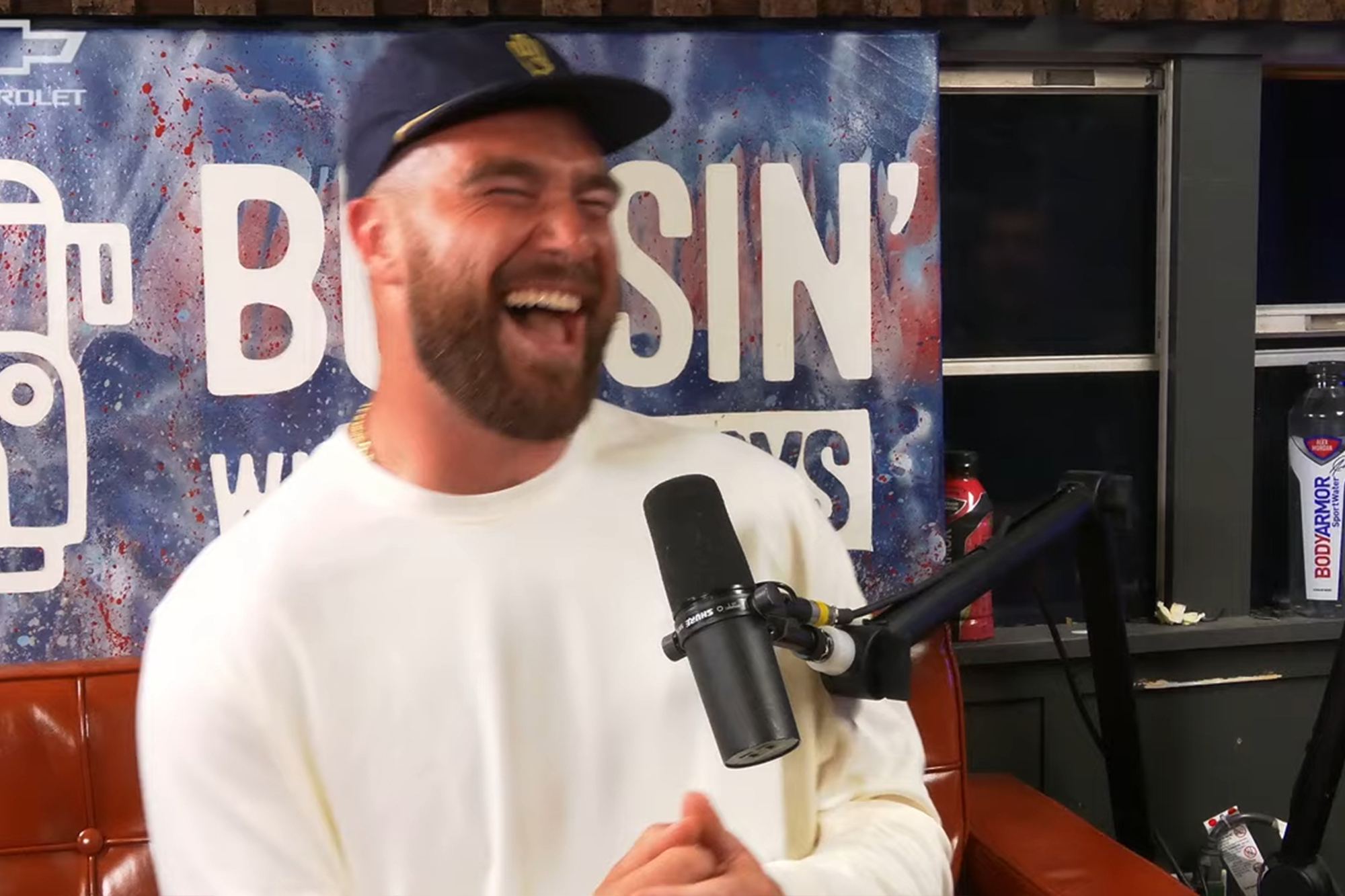 Travis Kelce on the "Bussin' With The Boys" podcast.