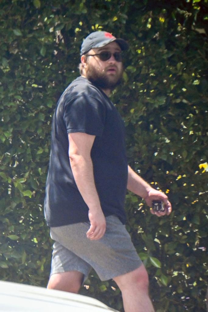 Angus T. Jones running errands in Los Angeles