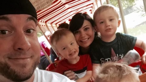 Ryan Hadley and his family